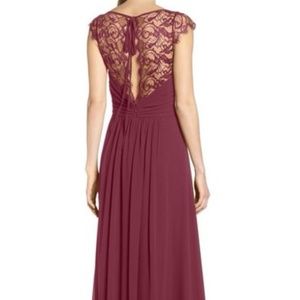 *HOST PICK* Hayley Paige Burgundy Wine Red Dress